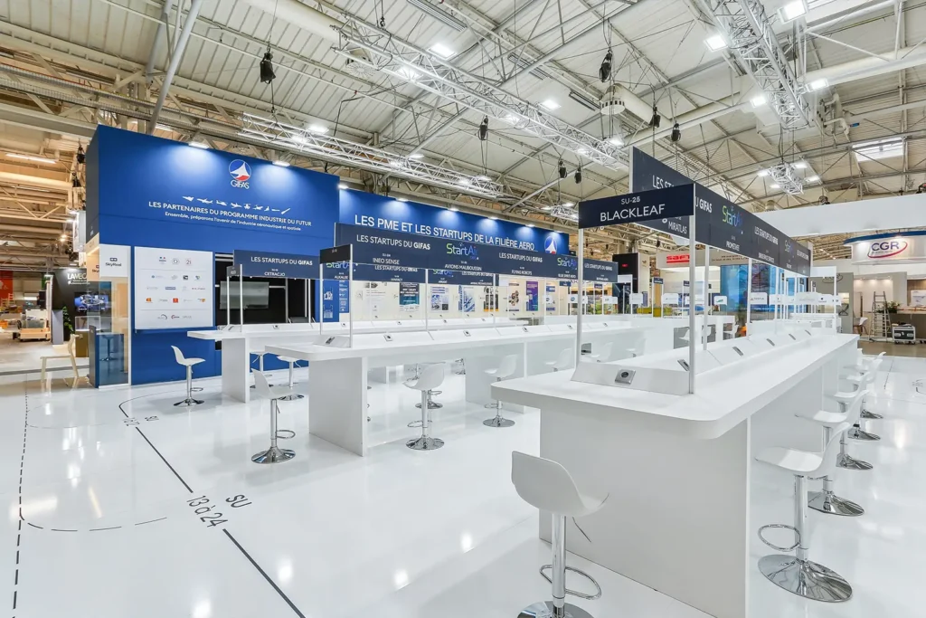 Stand GIFAS au Salon international de l'aeronautique SIAE par Comptoir Design Lab