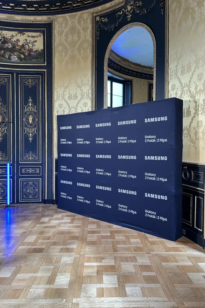 Impression grand format pour Samsung par Comptoir Design Lab