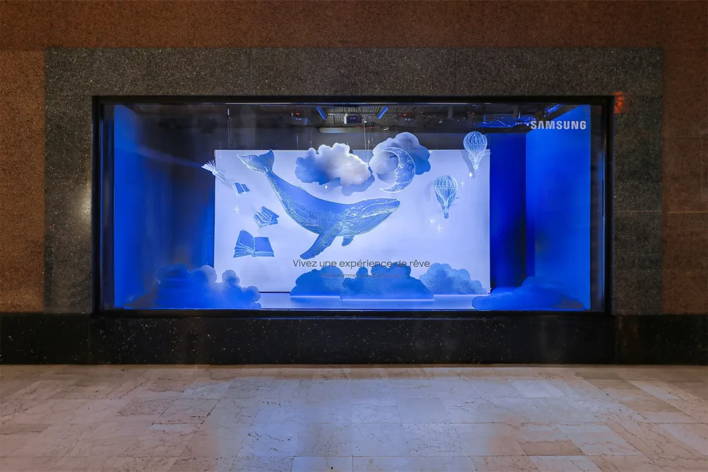 Conception d'un Pop-up Store Samsung aux Galeries Lafayette par Comptoir Design Lab