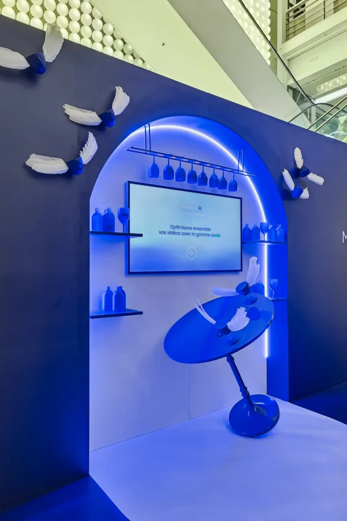 Conception d'un Pop-up Store Samsung aux Galeries Lafayette par Comptoir Design Lab